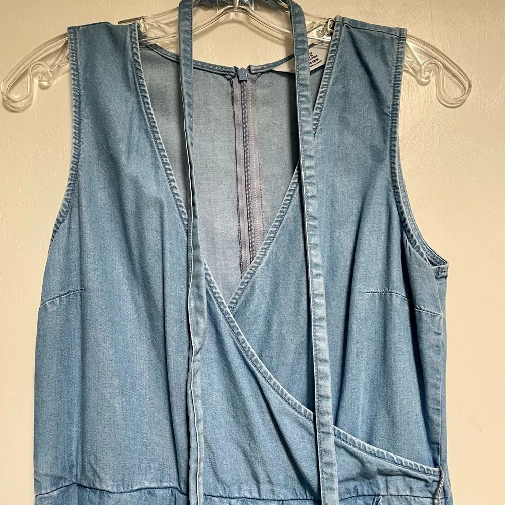 Denim high-low hem dress - Picture 2 of 8